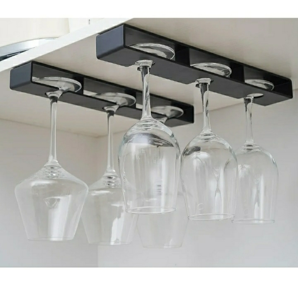 Amazon Black Under-Shelf Stemware Rack - 2-Pack